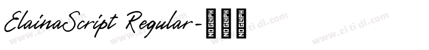 ElainaScript Regular字体转换